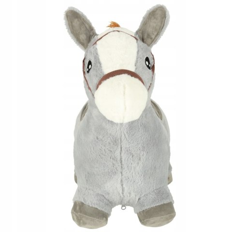 SKOCZEK DLA DZIECI GUMOWY DO SKAKANIA KOŃ KONIK Z MIĘKKIM POKROWCEM POMPKA