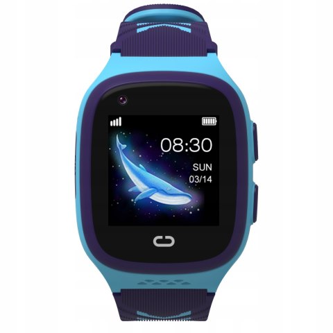 SMARTWATCH ZEGAREK DLA DZIECI SIM TELEFON WIDEOROZMOWY GPS SMS NIEBIESKI
