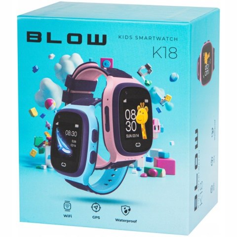 SMARTWATCH ZEGAREK DLA DZIECI SIM TELEFON WIDEOROZMOWY GPS SMS NIEBIESKI