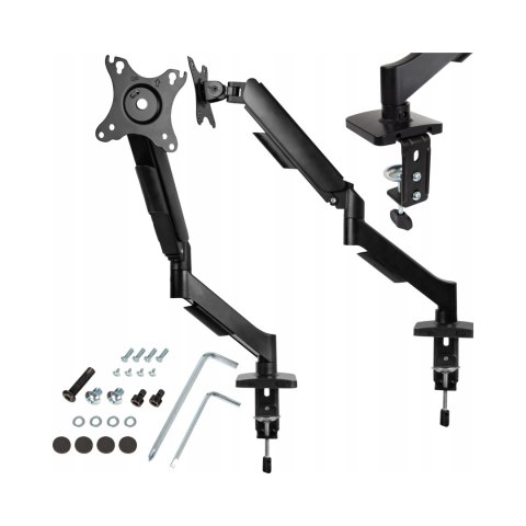 SOLIDNY REGULOWANY BIURKOWY UCHWYT NA MONITOR 10-32' CALI WIESZAK VESA 9KG
