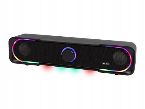 SOUNDBAR GŁOŚNIKI KOMPUTEROWE 2.0 DO KOMPUTERA LAPTOPA AUX LED USB
