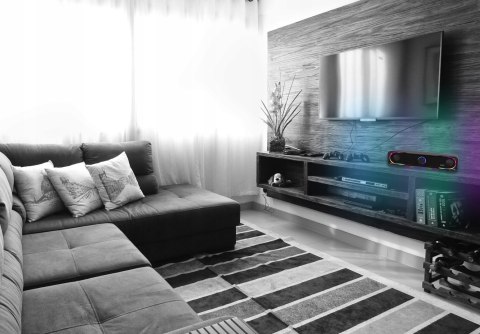 SOUNDBAR GŁOŚNIKI KOMPUTEROWE 2.0 DO KOMPUTERA LAPTOPA AUX LED USB