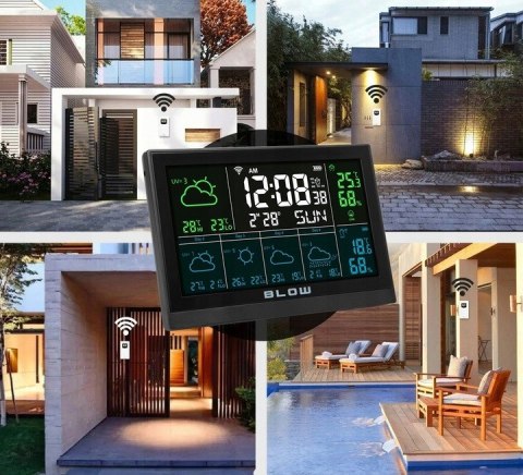 STACJA POGODY BEZPRZEWODOWA WIFI TUYA POGODOWA METEO TERMOMETR HIGROMETR