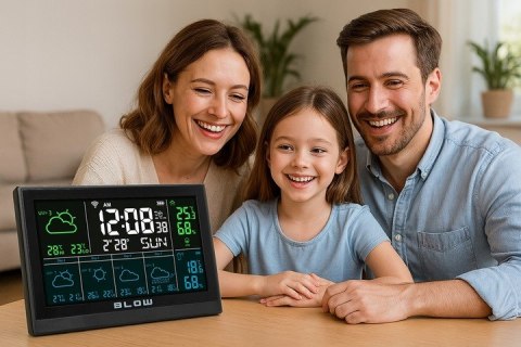 STACJA POGODY BEZPRZEWODOWA WIFI TUYA POGODOWA METEO TERMOMETR HIGROMETR