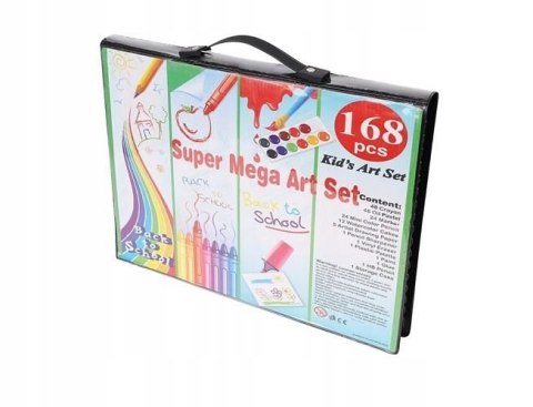 Duży Zestaw Artystyczny do Malowania Rysowania w Walizce 168el Duży Zestaw Artystyczny do Malowania Rysowania w Walizce 168el