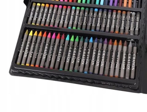 Duży Zestaw Artystyczny do Malowania Rysowania w Walizce 168el Duży Zestaw Artystyczny do Malowania Rysowania w Walizce 168el