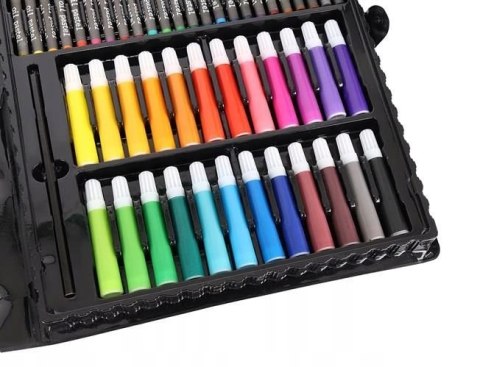 Duży Zestaw Artystyczny do Malowania Rysowania w Walizce 168el Duży Zestaw Artystyczny do Malowania Rysowania w Walizce 168el