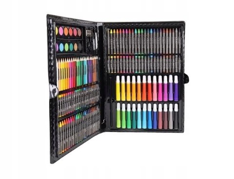 Duży Zestaw Artystyczny do Malowania Rysowania w Walizce 168el Duży Zestaw Artystyczny do Malowania Rysowania w Walizce 168el