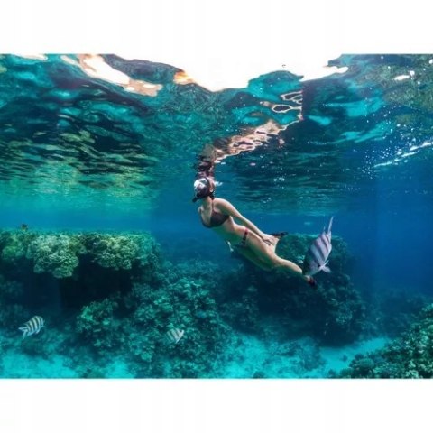 Maska do Nurkowania Pełnotwarzowa S / M Składana do Pływania Snorkelingu