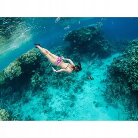 Maska do Nurkowania Pełnotwarzowa S / M Składana do Pływania Snorkelingu