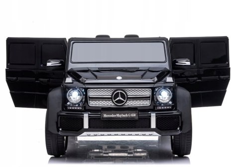 Mercedes Maybach G650 2x45W 12V Ekoskóra Piankowe Koła Czarny Lakier Mercedes Maybach G650 2x45W 12V Ekoskóra Piankowe Koła Czarny Lakier