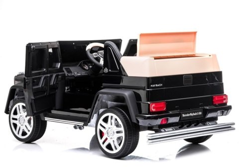 Mercedes Maybach G650 2x45W 12V Ekoskóra Piankowe Koła Czarny Lakier Mercedes Maybach G650 2x45W 12V Ekoskóra Piankowe Koła Czarny Lakier