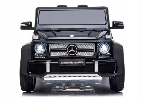 Mercedes Maybach G650 2x45W 12V Ekoskóra Piankowe Koła Czarny Lakier Mercedes Maybach G650 2x45W 12V Ekoskóra Piankowe Koła Czarny Lakier