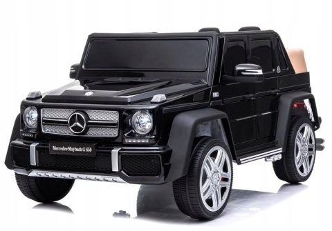 Mercedes Maybach G650 2x45W 12V Ekoskóra Piankowe Koła Czarny Lakier Mercedes Maybach G650 2x45W 12V Ekoskóra Piankowe Koła Czarny Lakier