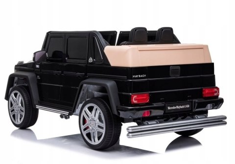 Mercedes Maybach G650 2x45W 12V Ekoskóra Piankowe Koła Czarny Lakier Mercedes Maybach G650 2x45W 12V Ekoskóra Piankowe Koła Czarny Lakier