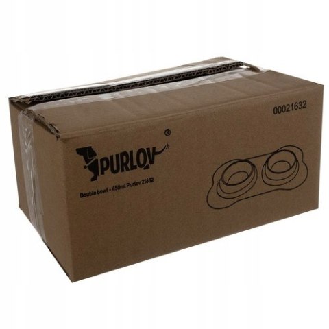 Miska dla Psa Kota Podwójna Metalowa Antypoślizgowa Podstawka