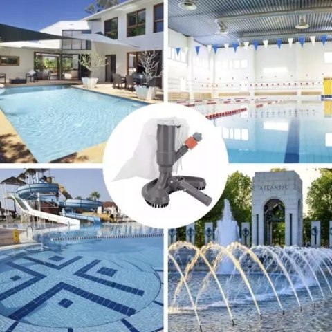 Odkurzacz do Dna Basenu do Oczek Wodnych Napęd Wodny