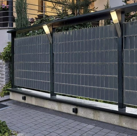 Osłona Taśma Ogrodzeniowa na Ogrodzenie Płot Antracyt 19cmx26m 700g 25 Klip