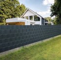 Osłona Taśma Ogrodzeniowa na Ogrodzenie Płot Antracyt 19cmx26m 700g 25 Klip