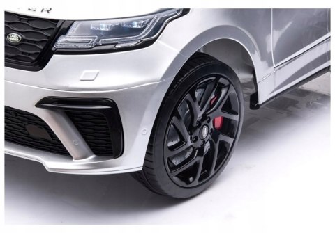 Range Rover Velat Licencja 2x45W 12V Ekoskóra Piankowe Koła Srebrny Lakier