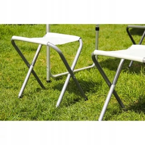 Zestaw Turystyczny Kempingowy 5w1 Składany Stół 120cm 4 Krzesła