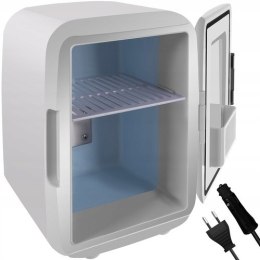 Lodówka Samochodowa Turystyczna 2w1 12V 220-240 V Przenośna Mini Biała