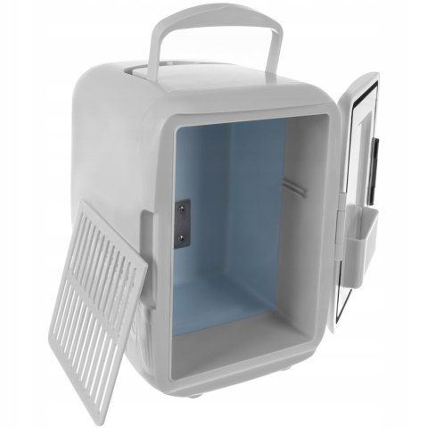 Lodówka Samochodowa Turystyczna 2w1 12V 220-240 V Przenośna Mini Biała