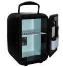 Lodówka Turystyczna Przenośna 2w1 12V 220-240 V Mini Slim 4l Czarna