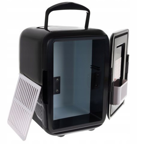 Lodówka Turystyczna Przenośna 2w1 12V 220-240 V Mini Slim 4l Czarna